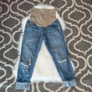 Maternity indigo blue size extra small boyfriend jeans